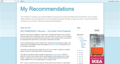 Desktop Screenshot of myrecommendations.ca